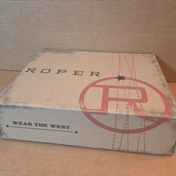 Roper Men's Work It Over Boots 10 EE Wide Brown 09-020-9204-8442 - Picture 11 of 12